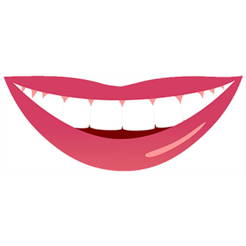 Smiling Mouth Cardboard Cutout Free Shipping